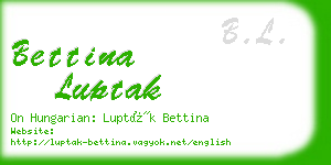 bettina luptak business card